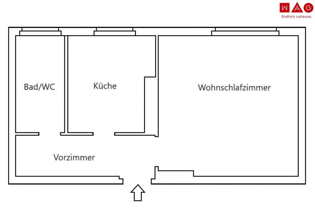 1-Zimmer-Wohnung mieten in Leoben – 40,48 m², € 341 – Bild 6 von 7