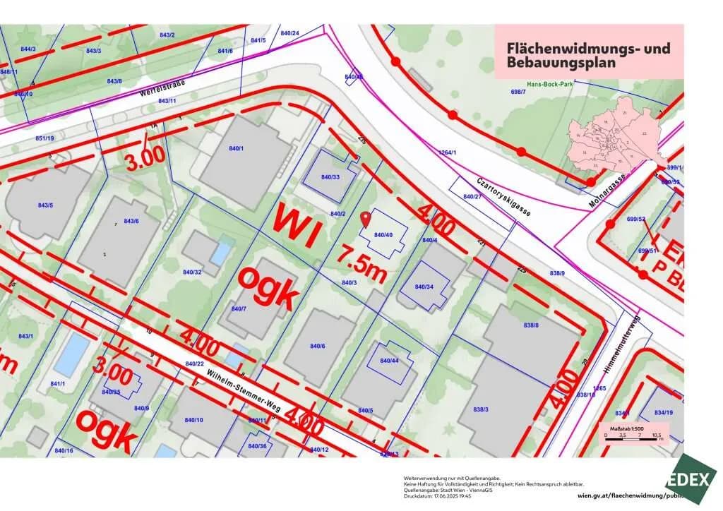 Grundstück kaufen in Wien – 381 m², € 790.000 – Bild 7 von 7