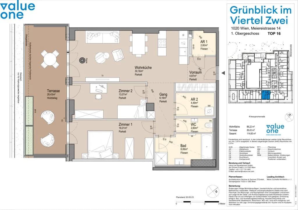 3-Zimmer-Wohnung kaufen in Wien – 88,22 m², € 810.100 – Bild 31 von 31