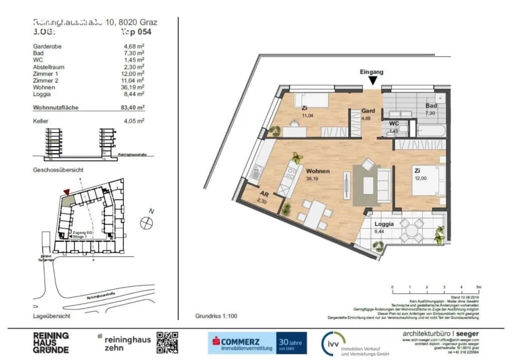 3-Zimmer-Wohnung mieten in Graz – 83,4 m², € 1.349 – Bild 20 von 24