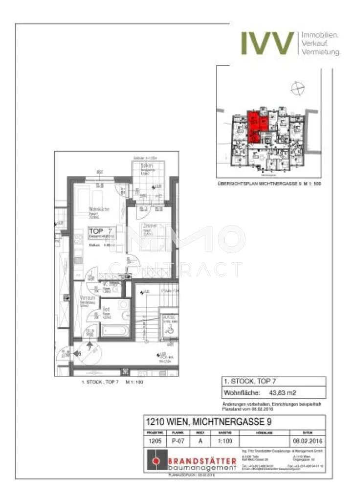 2-Zimmer-Wohnung kaufen in Wien – 43,83 m², € 258.000 – Bild 12 von 12