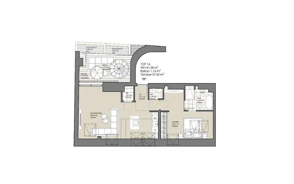 Wohnung kaufen in Wien – 67,27 m², € 550.000 – Bild 19 von 20