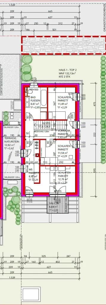 4-Zimmer-Haus mieten in Wiener Neustadt Land – 132,13 m², € 2.108 – Bild 18 von 19