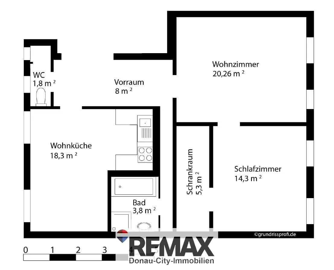 2-Zimmer-Wohnung kaufen in Korneuburg – 71 m², € 199.000 – Bild 14 von 15