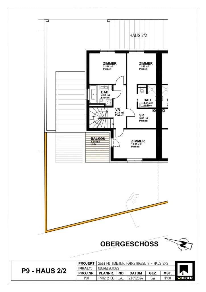 5-Zimmer-Haus kaufen in Baden – 134,58 m², € 420.000 – Bild 61 von 64