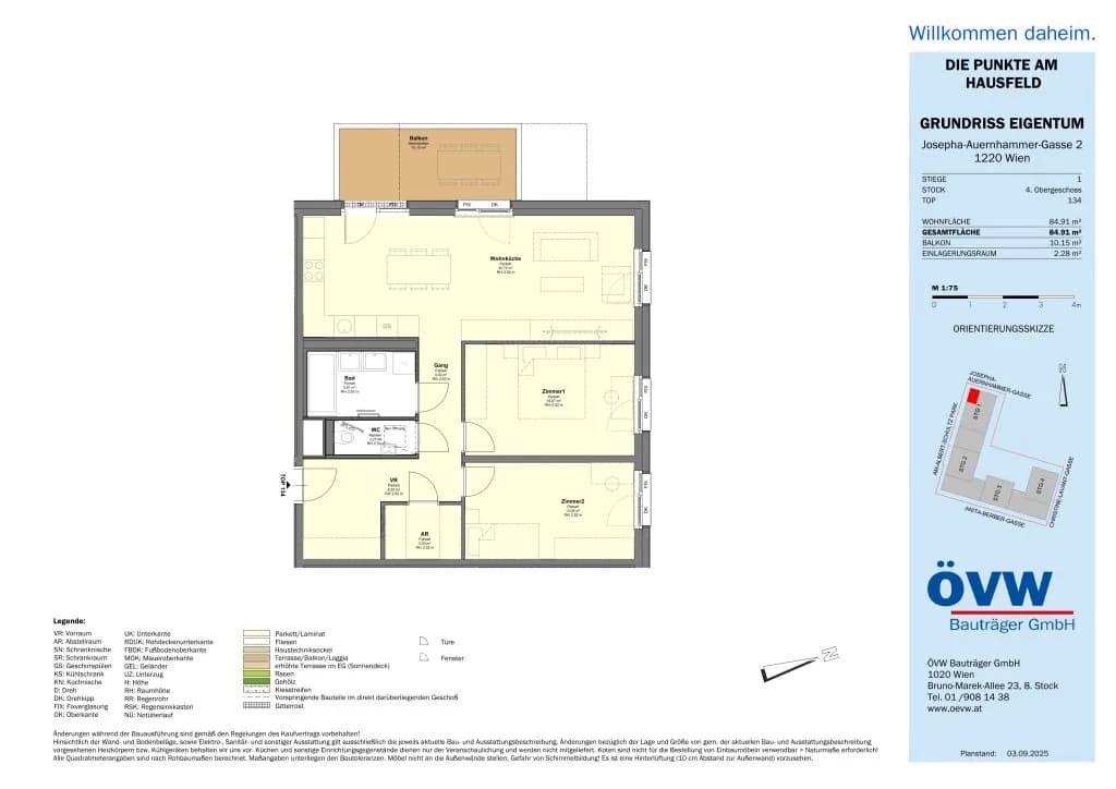 3-Zimmer-Wohnung kaufen in Wien – 84,91 m², € 492.400 – Bild 19 von 20