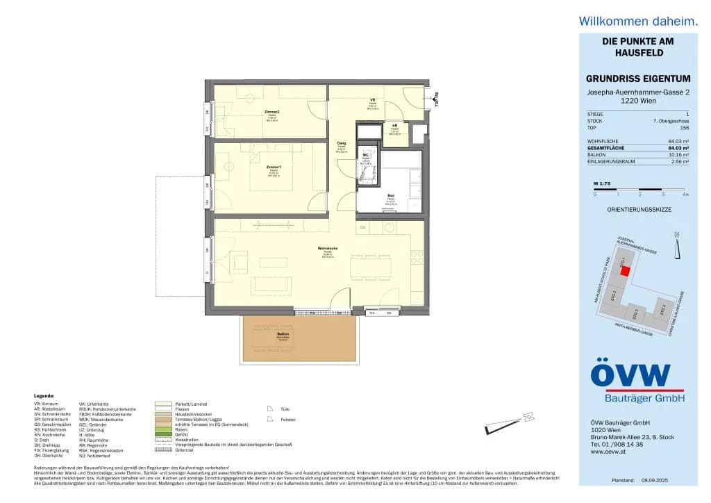 3-Zimmer-Wohnung kaufen in Wien – 84,03 m², € 485.400 – Bild 19 von 20
