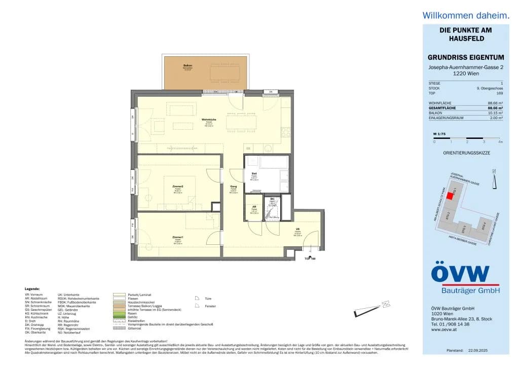 3-Zimmer-Wohnung kaufen in Wien – 88,66 m², € 536.200 – Bild 19 von 20