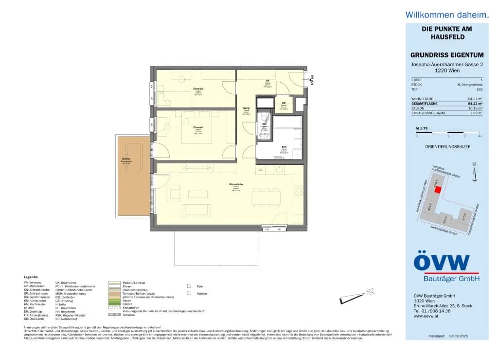 3-Zimmer-Wohnung kaufen in Wien – 84,23 m², € 486.500 – Bild 19 von 20
