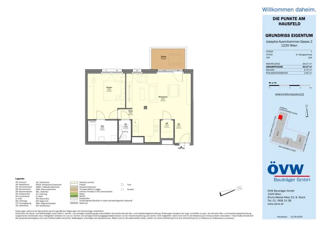 2-Zimmer-Wohnung kaufen in Wien – 64,37 m², € 370.600 – Bild 19 von 20