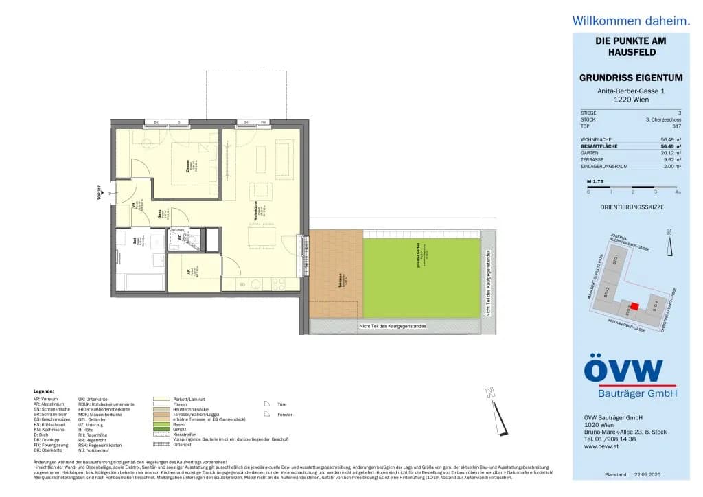 2-Zimmer-Wohnung kaufen in Wien – 56,49 m², € 316.700 – Bild 19 von 20