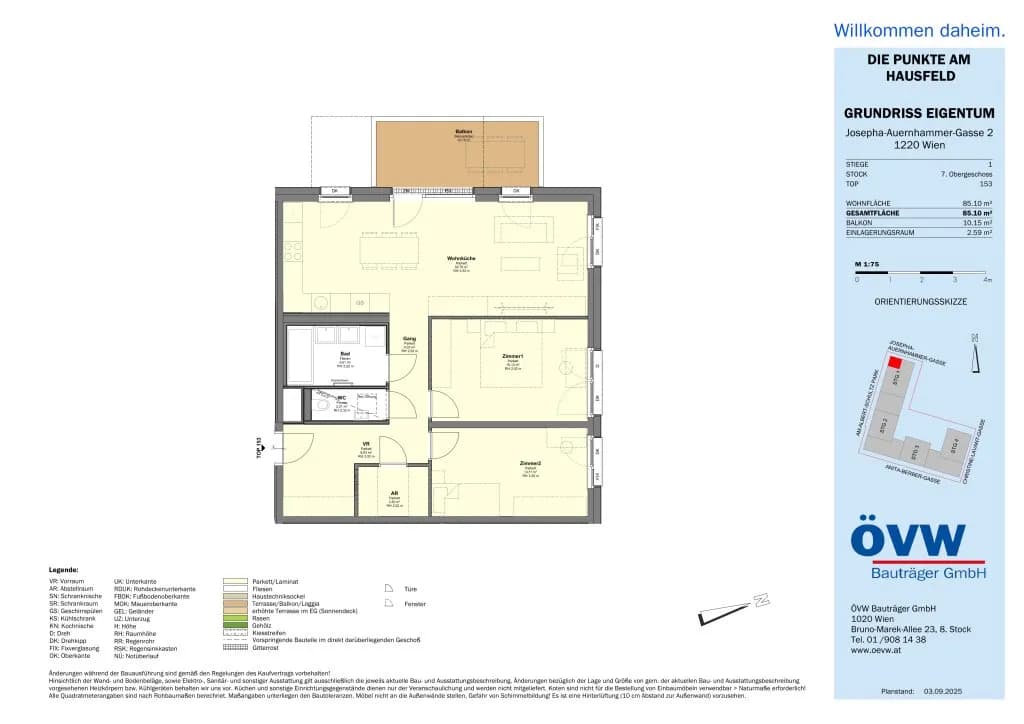 3-Zimmer-Wohnung kaufen in Wien – 85,1 m², € 504.600 – Bild 19 von 20