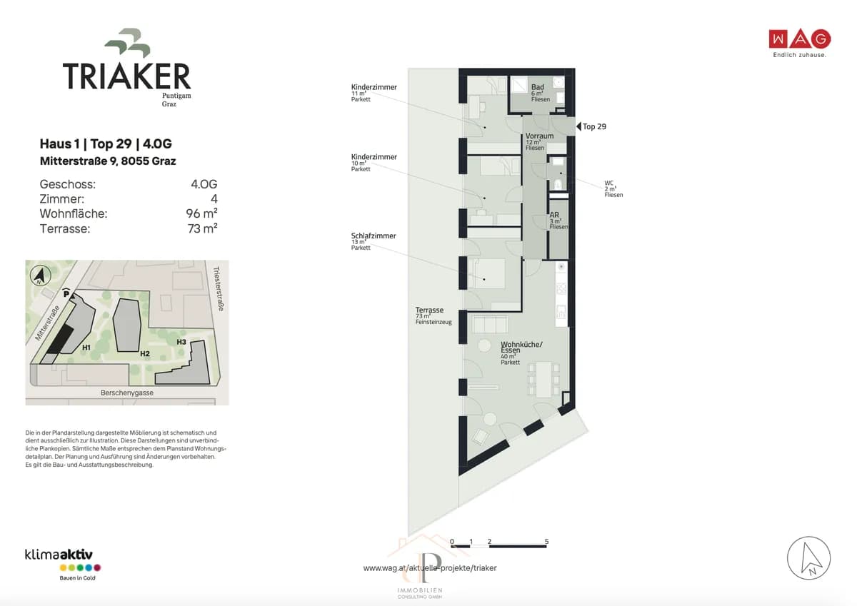 4-Zimmer-Wohnung mieten in Graz – 96 m², € 1.667 – Bild 16 von 16