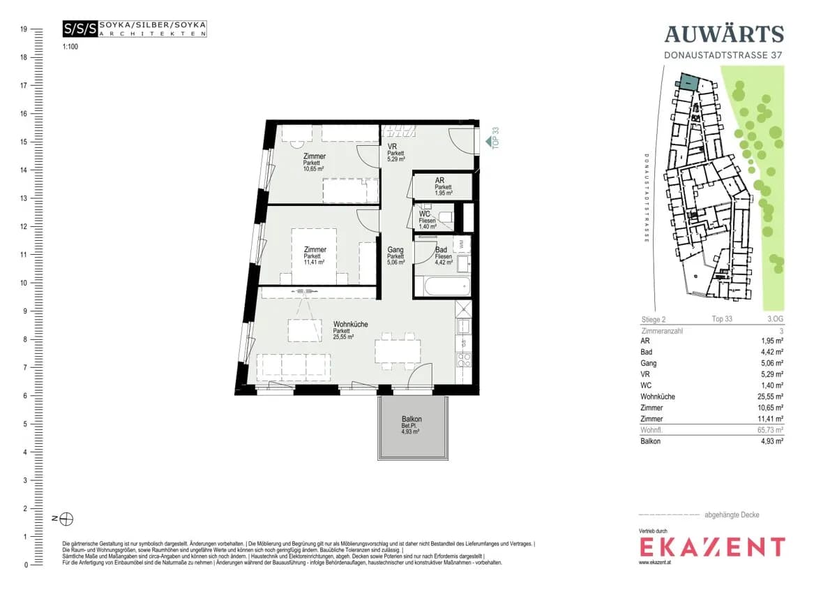 3-Zimmer-Wohnung mieten in Wien – 65,73 m², € 1.670 – Bild 8 von 8