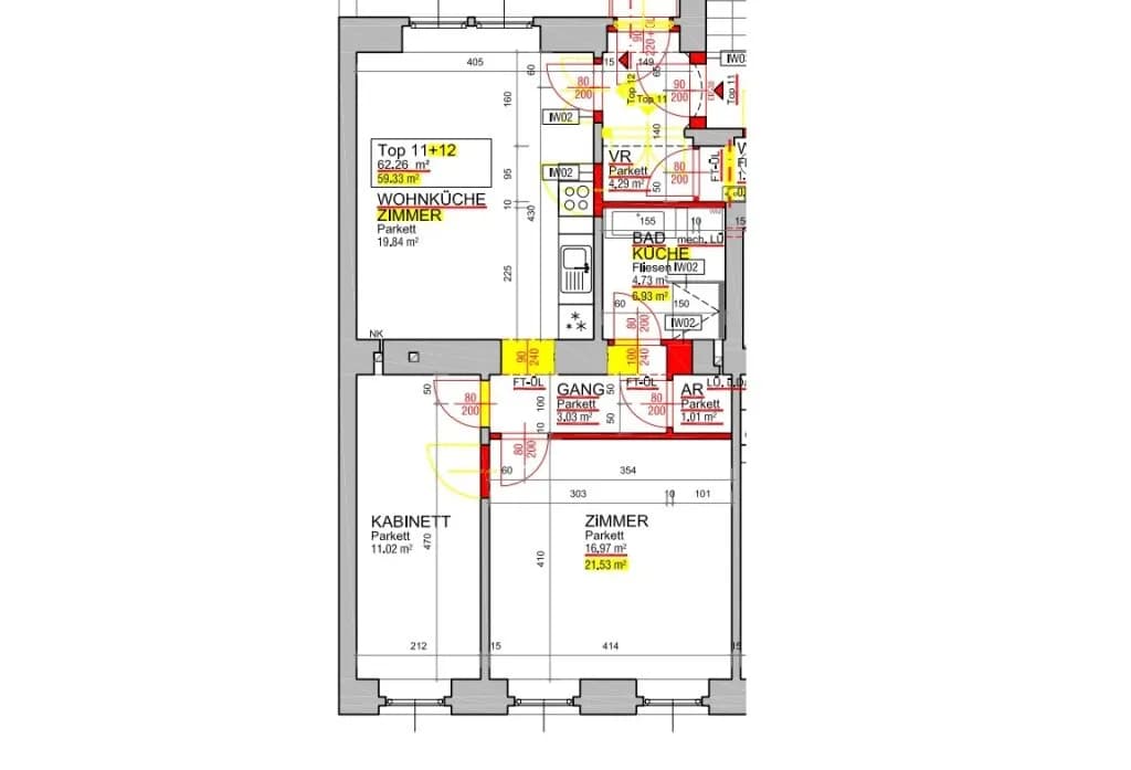 3-Zimmer-Wohnung kaufen in Wien – 62,22 m², € 218.155 – Bild 10 von 10