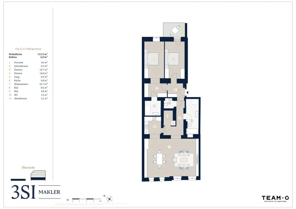 3-Zimmer-Wohnung kaufen in Wien – 115,9 m², € 1.149.000 – Bild 14 von 14