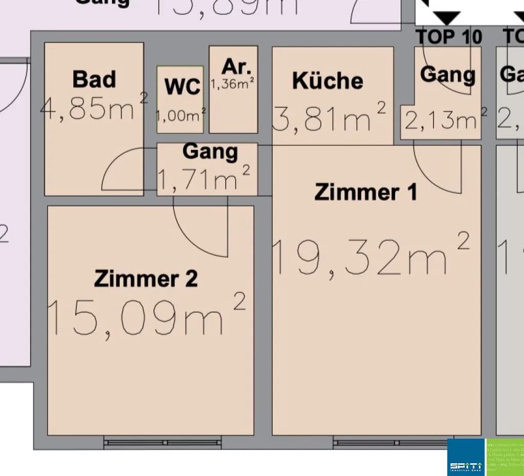 2-Zimmer-Wohnung kaufen in Spittal an der Drau – 49,27 m², € 75.000 – Bild 10 von 10