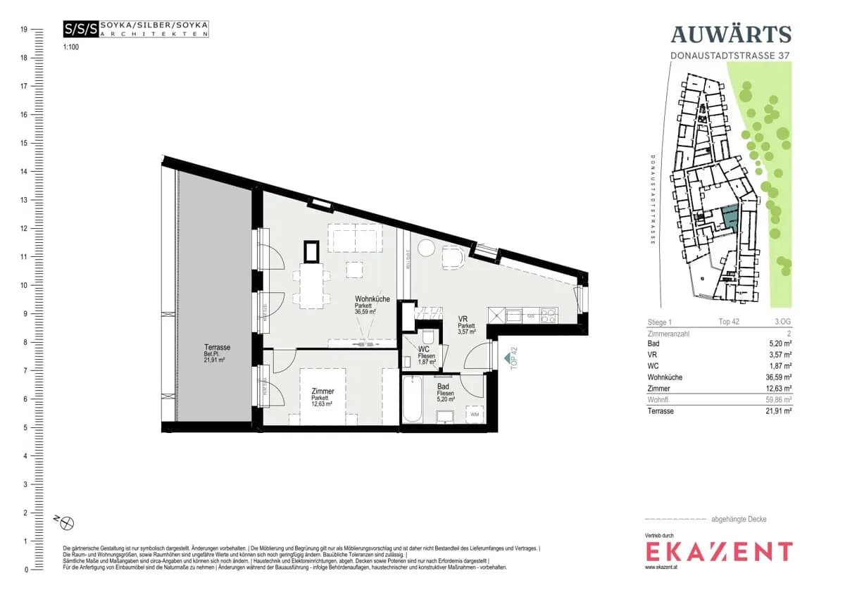2-Zimmer-Wohnung mieten in Wien – 59,86 m², € 1.560 – Bild 8 von 8