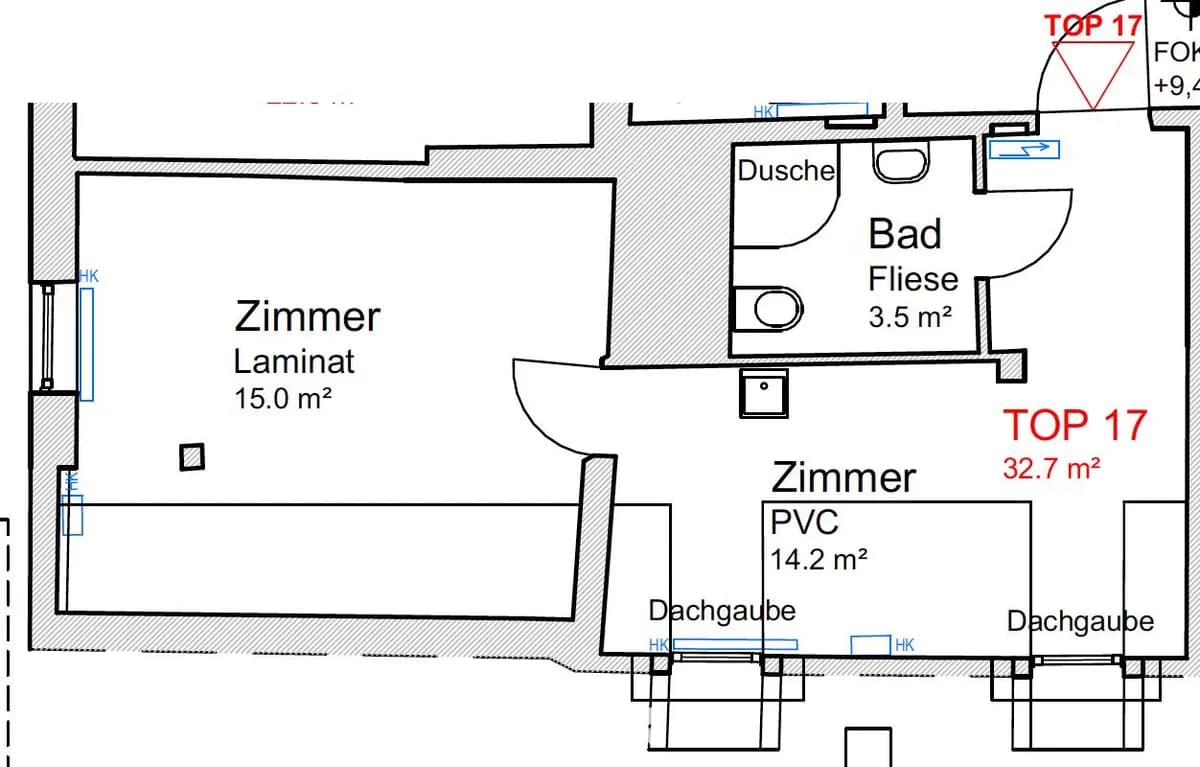 1-Zimmer-Wohnung kaufen in Graz – 32 m², € 110.000 – Bild 9 von 13