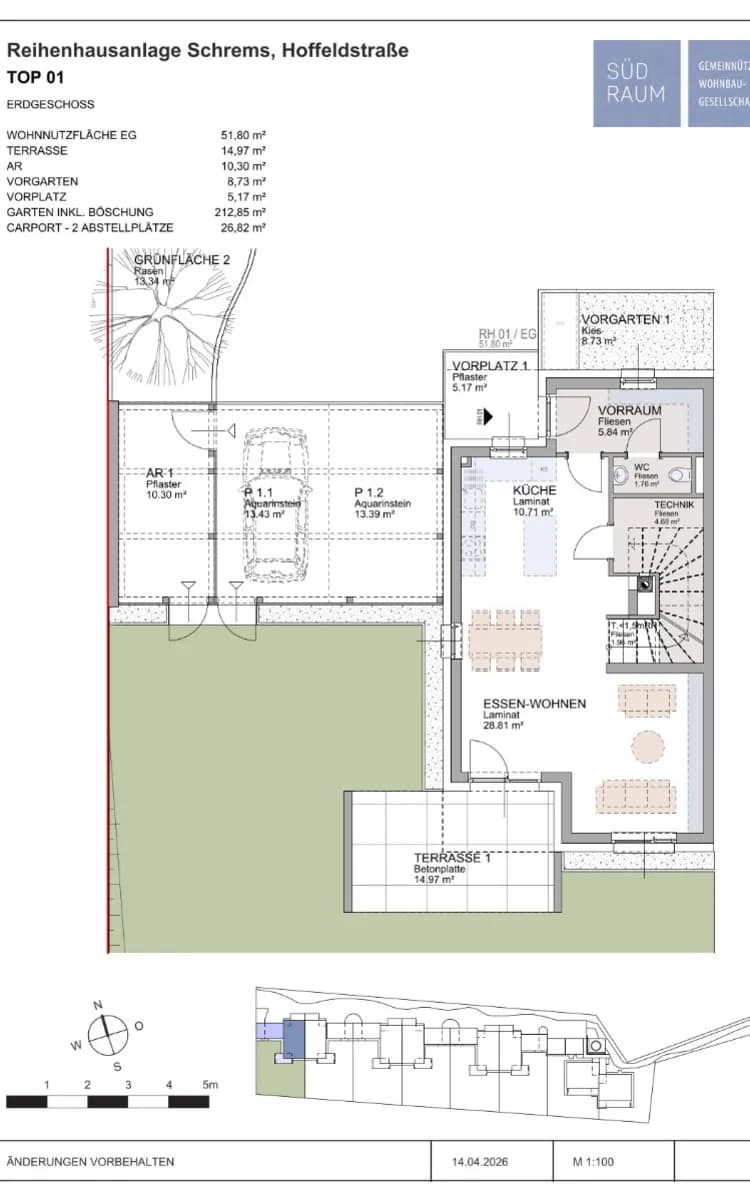 4-Zimmer-Haus mieten in Gmünd – 108,47 m², € 1.335 – Bild 2 von 3