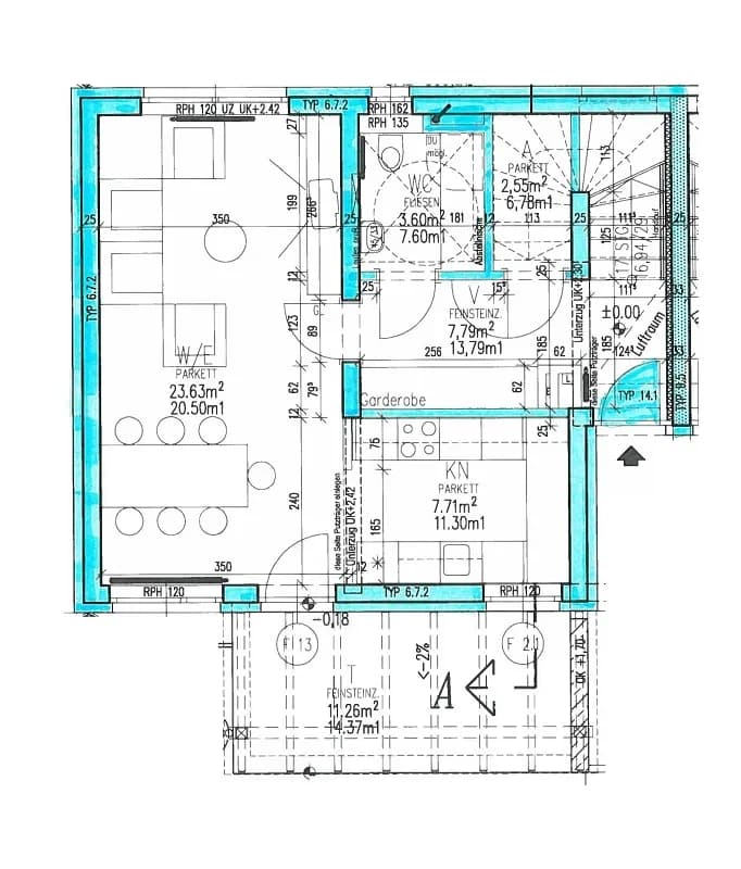 4-Zimmer-Wohnung mieten in Voitsberg – 89,7 m², € 942 – Bild 2 von 3