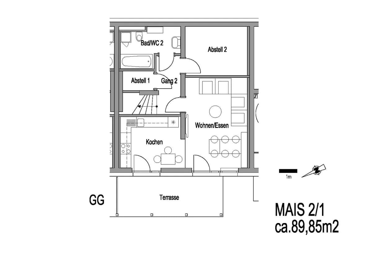 4-Zimmer-Wohnung mieten in Voitsberg – 89,9 m², € 977 – Bild 4 von 5