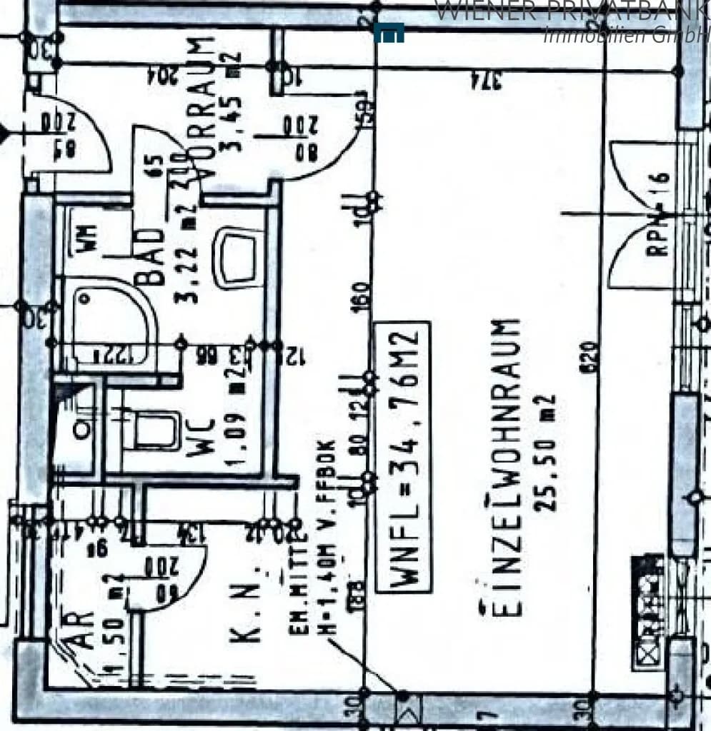 1-Zimmer-Wohnung mieten in Wien – 34,76 m², € 818 – Bild 12 von 12