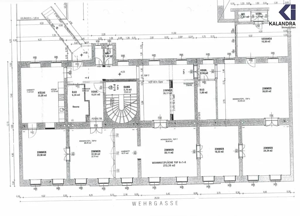 7-Zimmer-Wohnung mieten in Wien – 272 m², € 4.320 – Bild 24 von 25