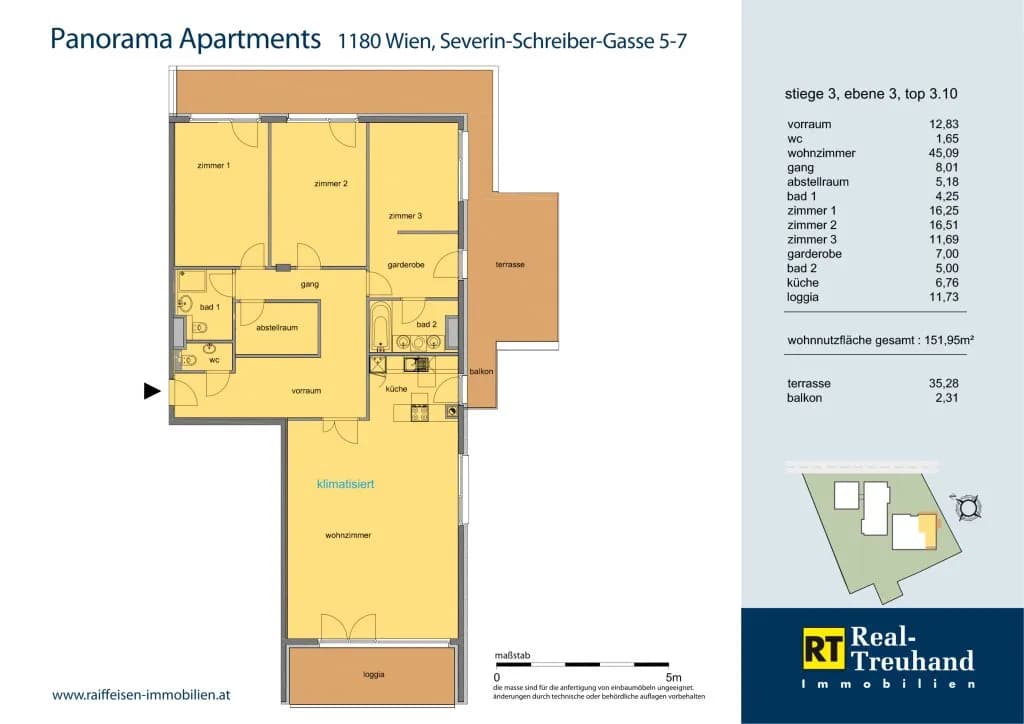 4-Zimmer-Wohnung mieten in Wien – 151,95 m², € 3.390 – Bild 13 von 13