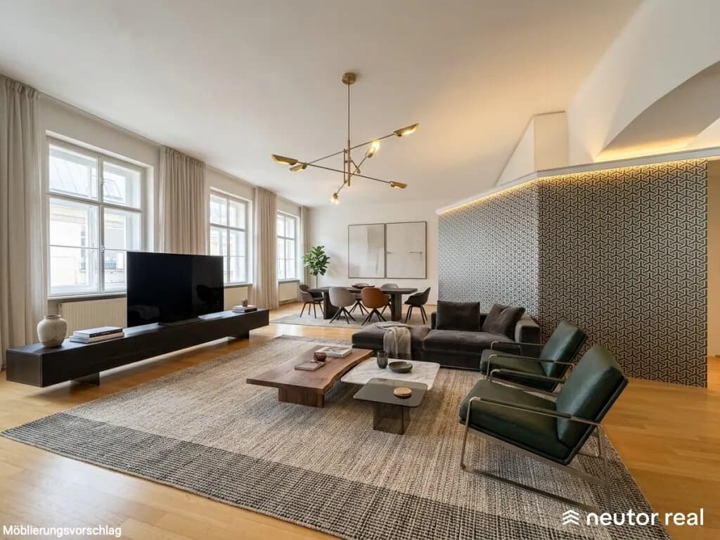3-Zimmer-Wohnung mieten in Wien – 132 m², € 2.740