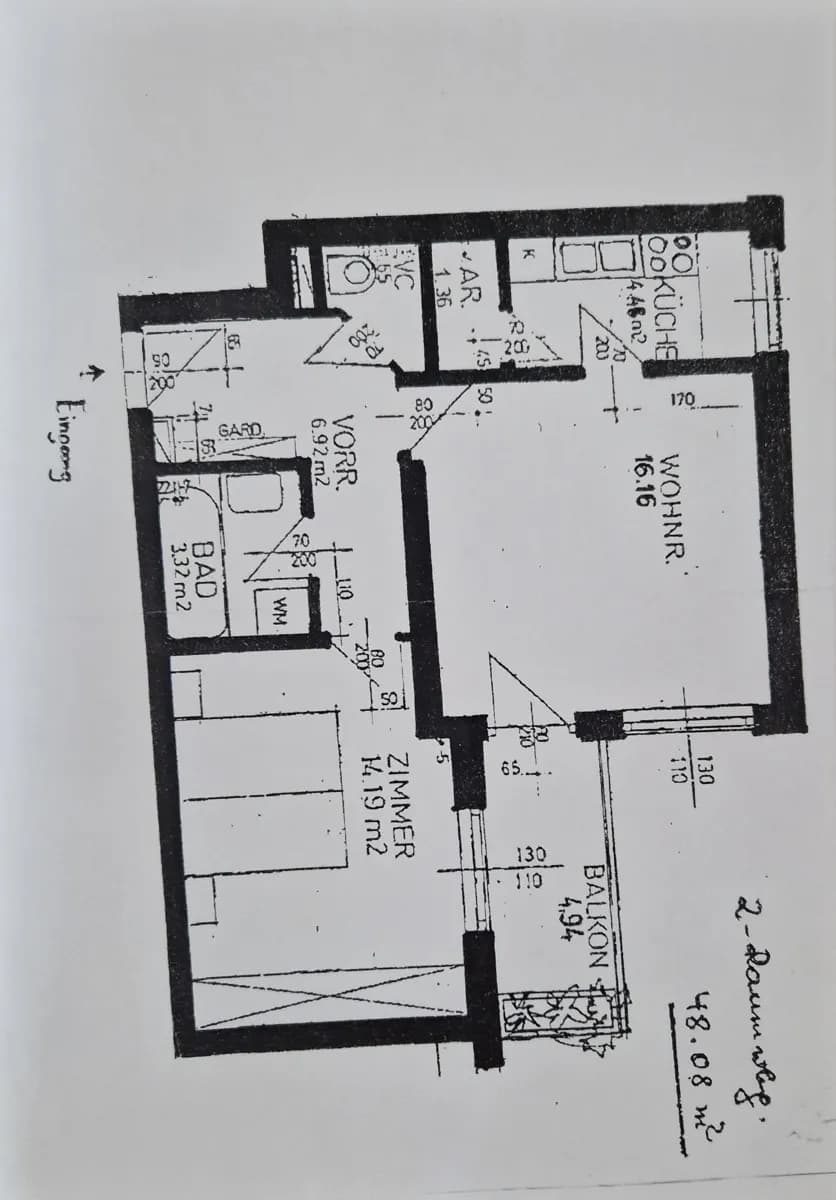 2-Zimmer-Wohnung mieten in Salzburg Stadt – 43,09 m², € 1.071 – Bild 14 von 14