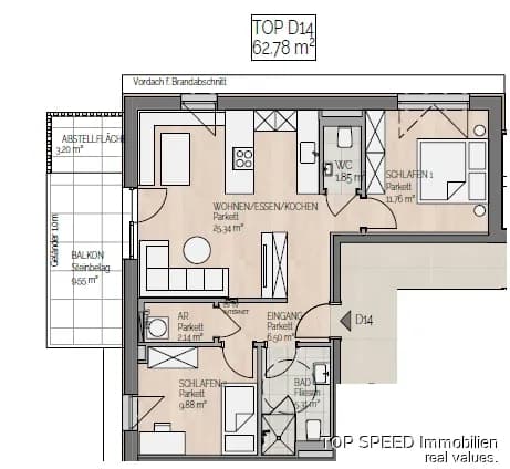 3-Zimmer-Wohnung kaufen in Liezen – 62,78 m², € 522.500 – Bild 8 von 8