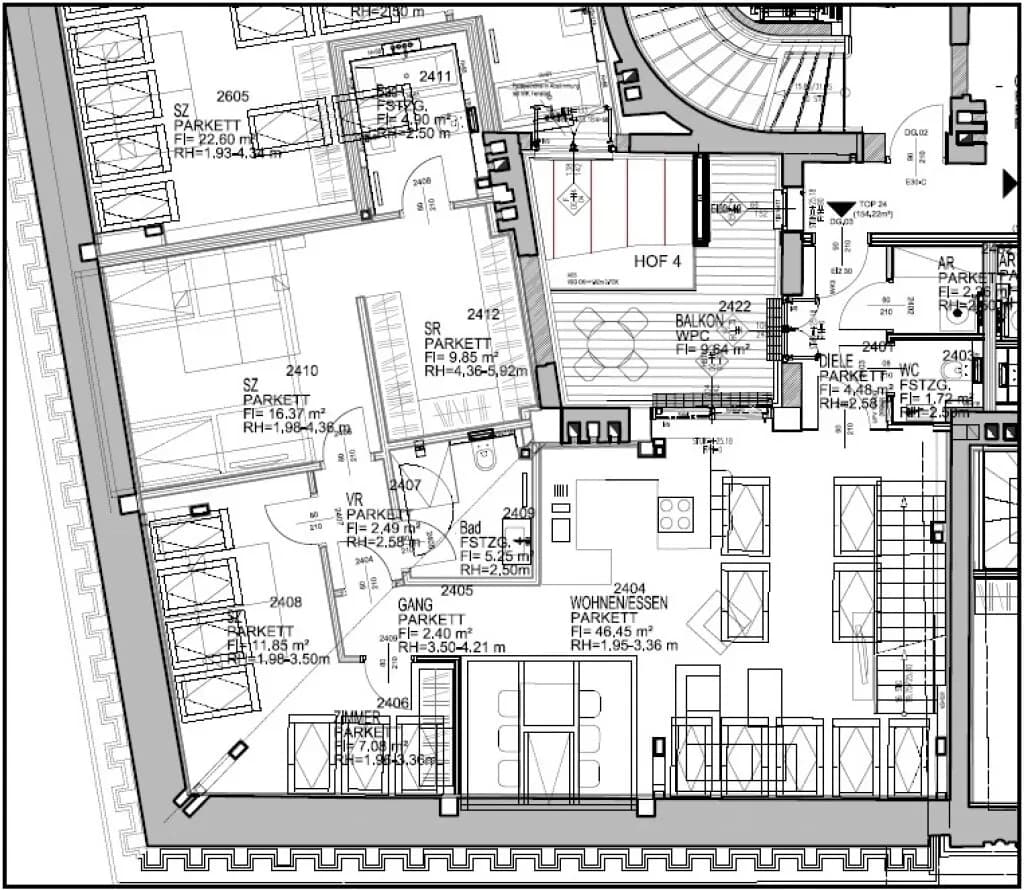 4-Zimmer-Wohnung mieten in Wien – 154 m², € 4.105 – Bild 24 von 25