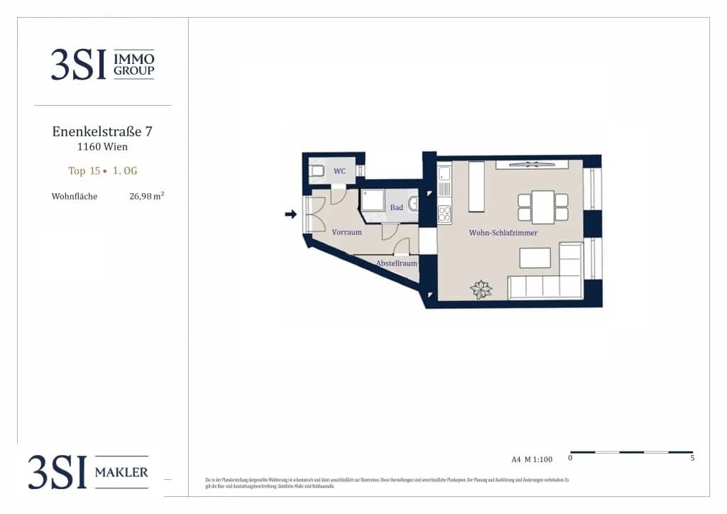 1-Zimmer-Wohnung kaufen in Wien – 26,98 m², € 140.000 – Bild 11 von 11