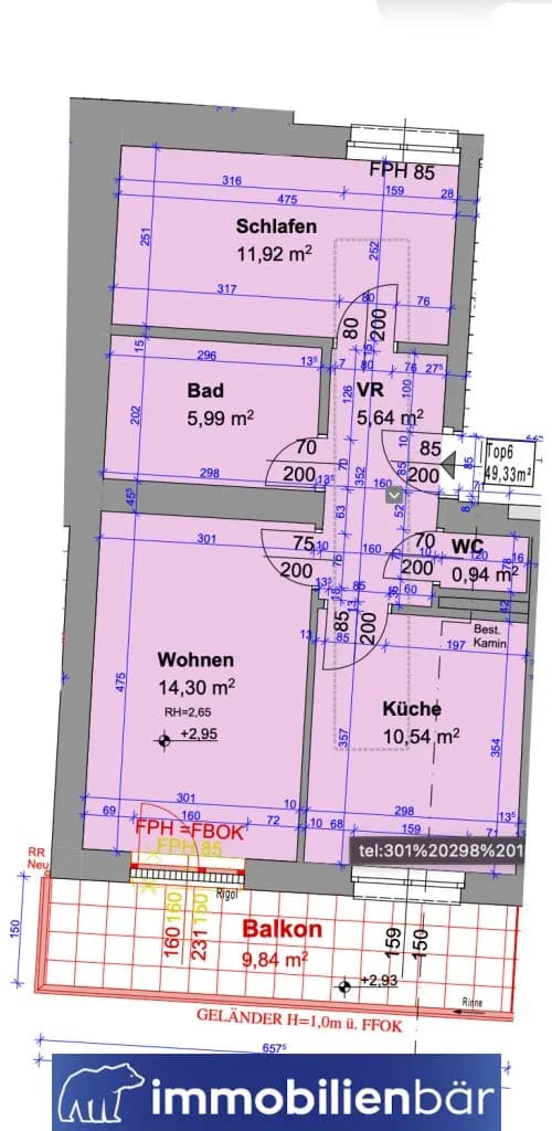 2-Zimmer-Wohnung kaufen in Linz – 49,33 m², € 235.000 – Bild 15 von 15