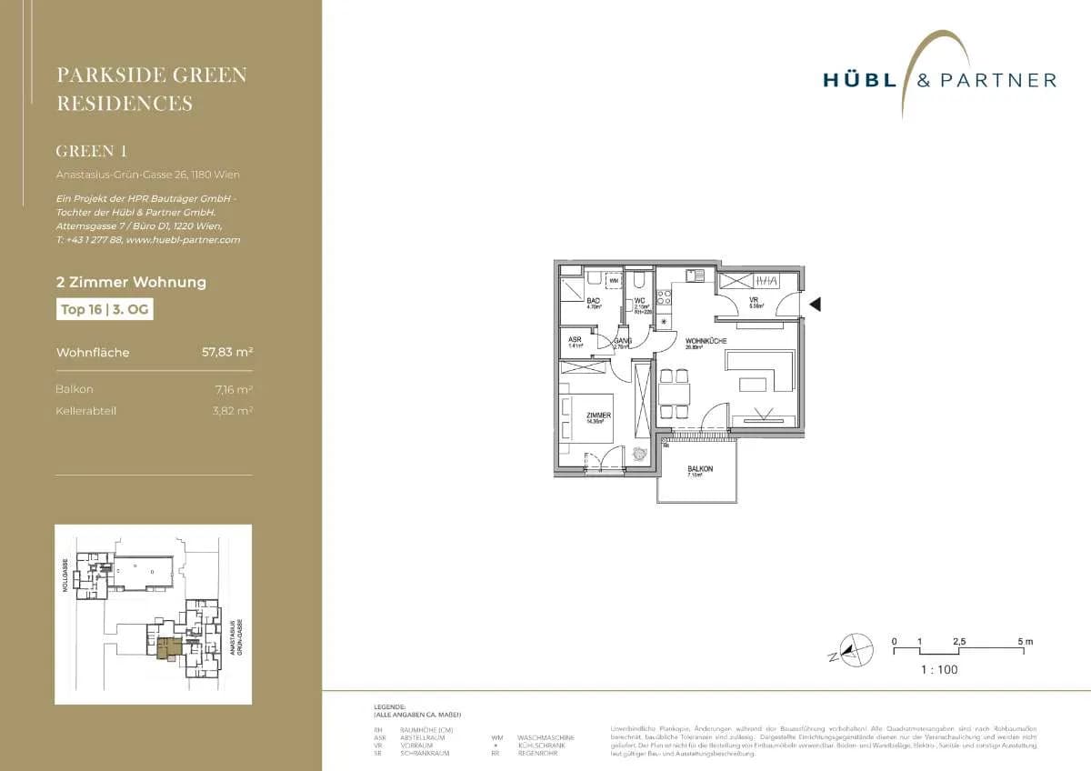 2-Zimmer-Wohnung kaufen in Wien – 57,83 m², € 495.000 – Bild 10 von 10