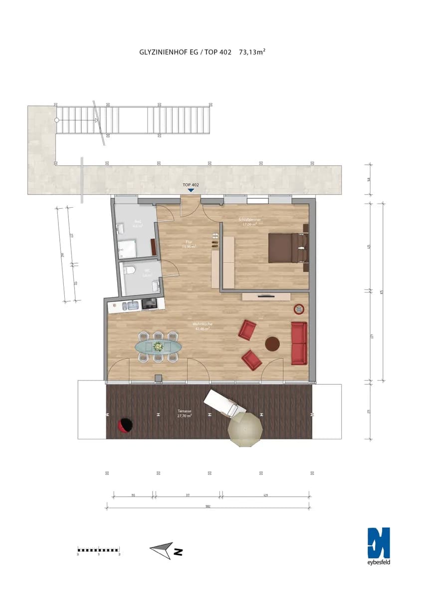 2-Zimmer-Gewerbeimmobilie mieten in Leibnitz – 117 m², € 1.822 – Bild 9 von 9