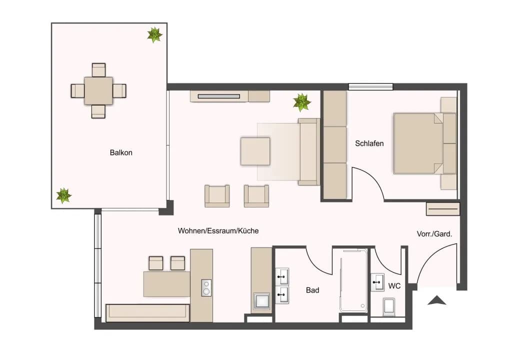 2-Zimmer-Wohnung kaufen in Feldkirchen – 54,74 m², € 498.000 – Bild 15 von 15