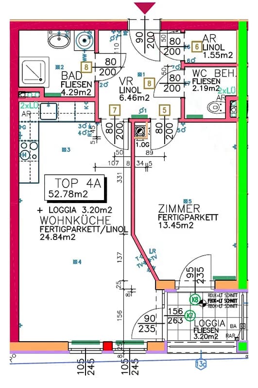Wohnung mieten in Hollabrunn – 51,82 m², € 741 – Bild 4 von 4
