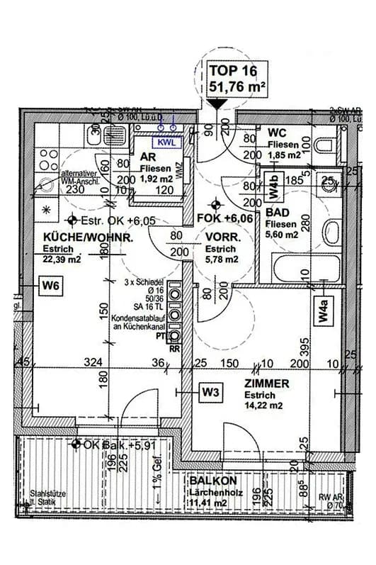 Wohnung mieten in Melk – 51,76 m², € 675 – Bild 4 von 4