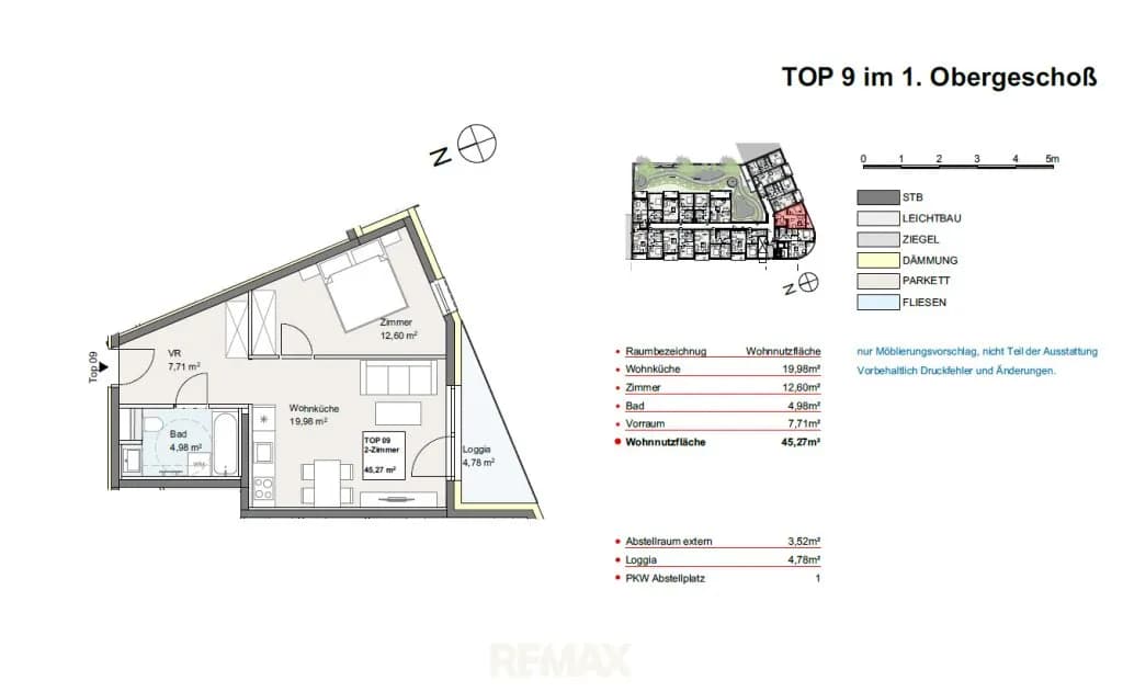 2-Zimmer-Wohnung kaufen in Gänserndorf – 45 m², € 198.000 – Bild 11 von 11