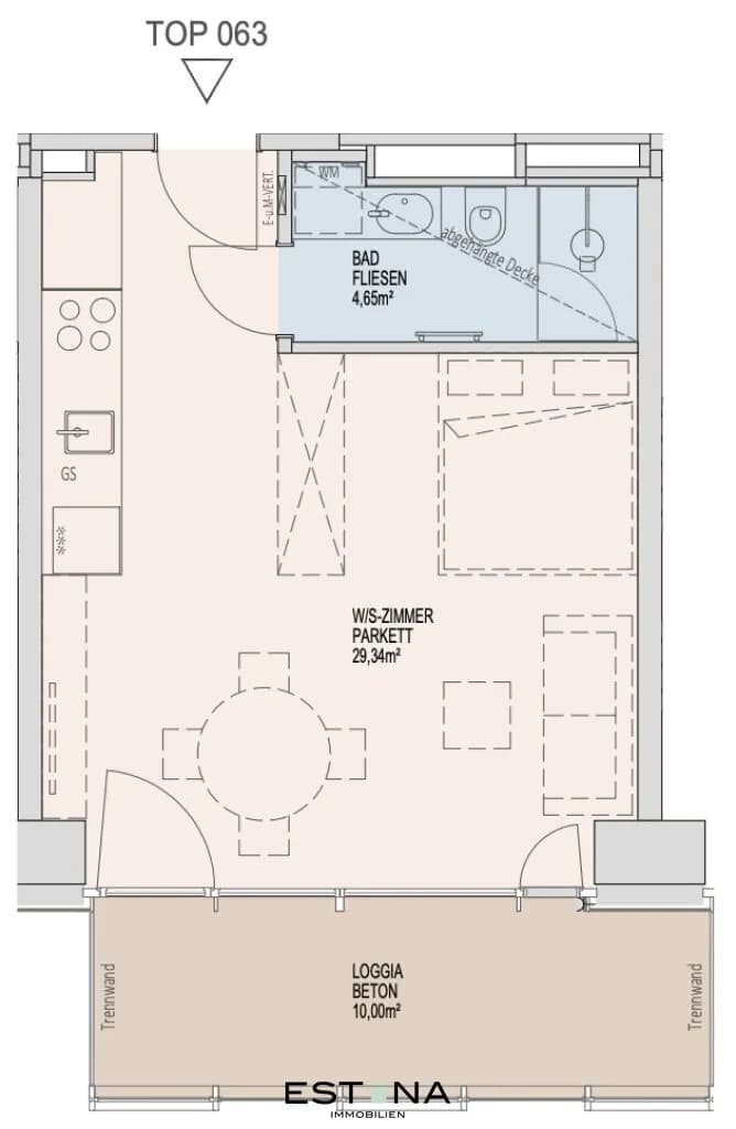 1-Zimmer-Wohnung mieten in Wien – 33,94 m², € 1.200 – Bild 16 von 16
