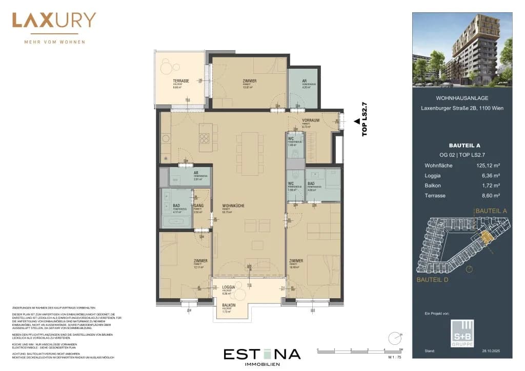 4-Zimmer-Wohnung kaufen in Wien – 124,92 m², € 820.000 – Bild 17 von 18