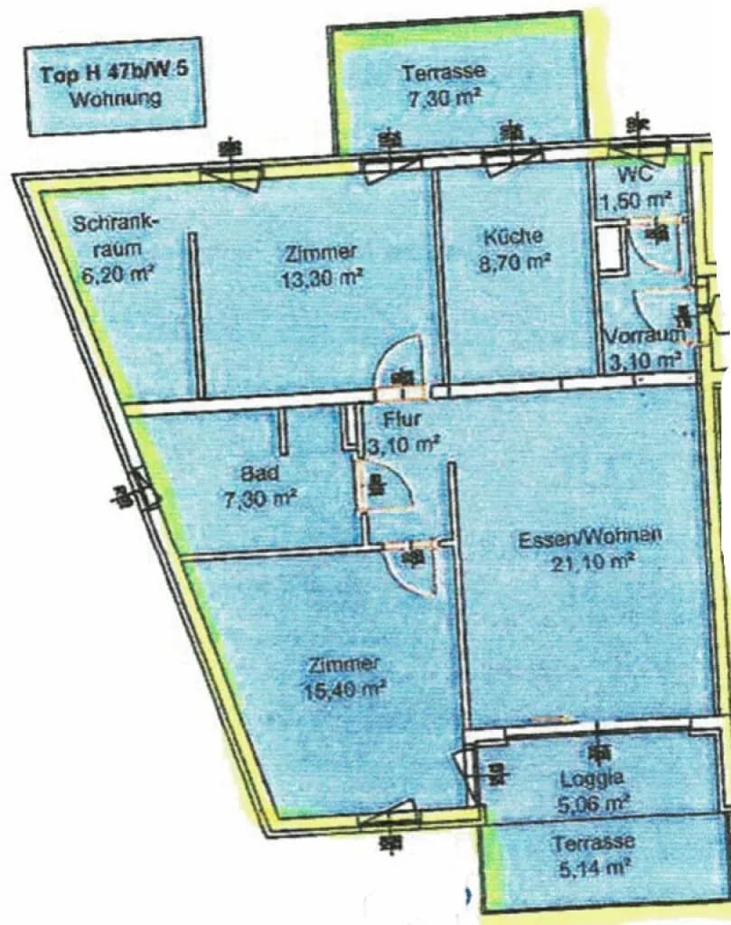 3-Zimmer-Wohnung mieten in Graz – 80,1 m², € 1.340 – Bild 10 von 10