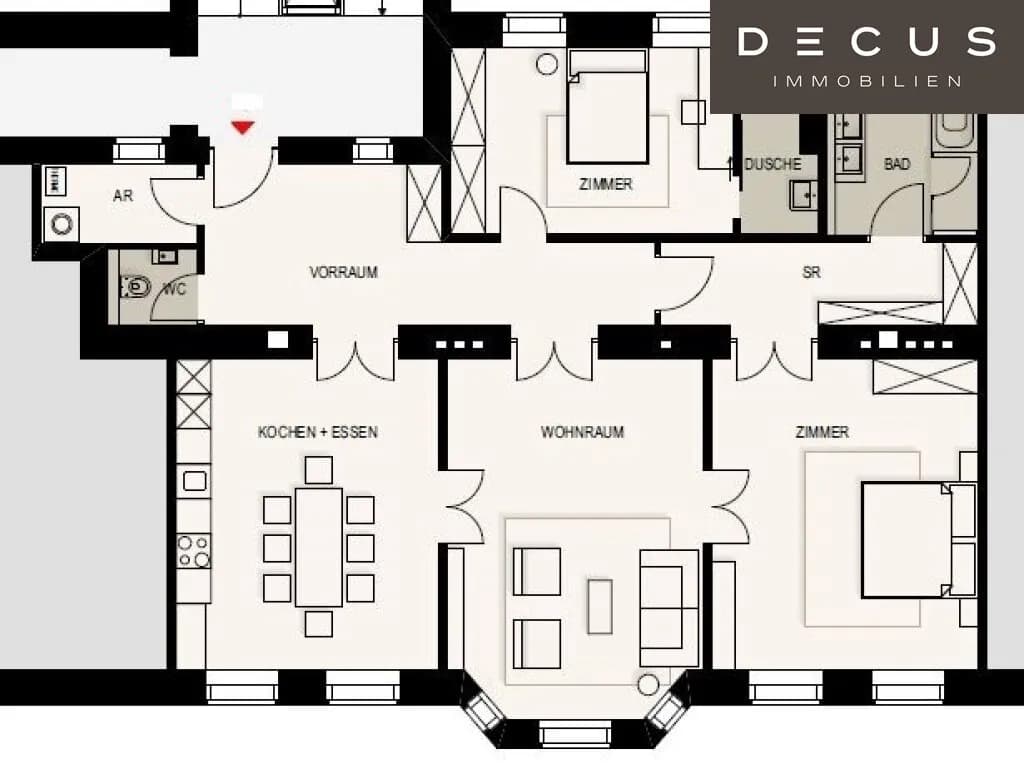 4-Zimmer-Wohnung mieten in Wien – 130,8 m², € 2.378 – Bild 10 von 10