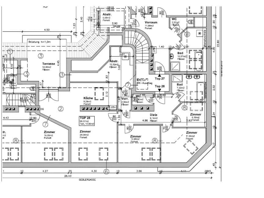4-Zimmer-Wohnung mieten in Wien – 100 m², € 1.600 – Bild 6 von 13