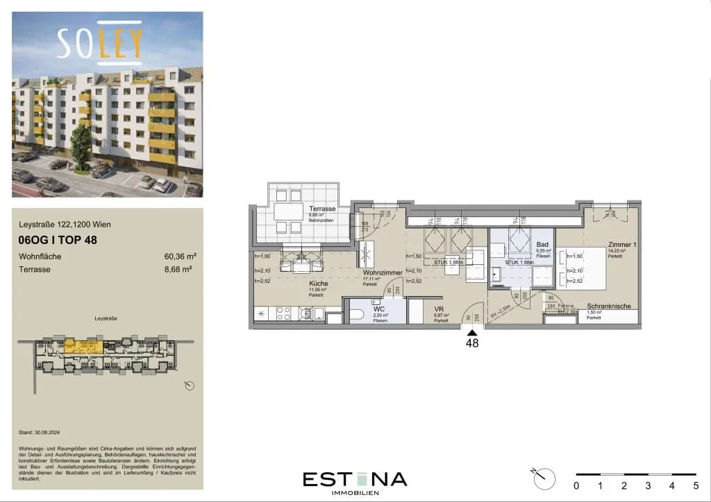 2-Zimmer-Wohnung kaufen in Wien – 60,3 m², € 467.200 – Bild 22 von 23