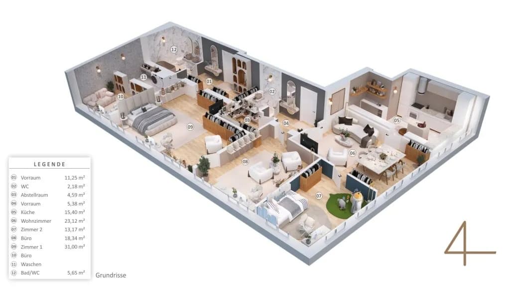 5-Zimmer-Wohnung kaufen in Wien – 146,95 m², € 779.000 – Bild 4 von 48