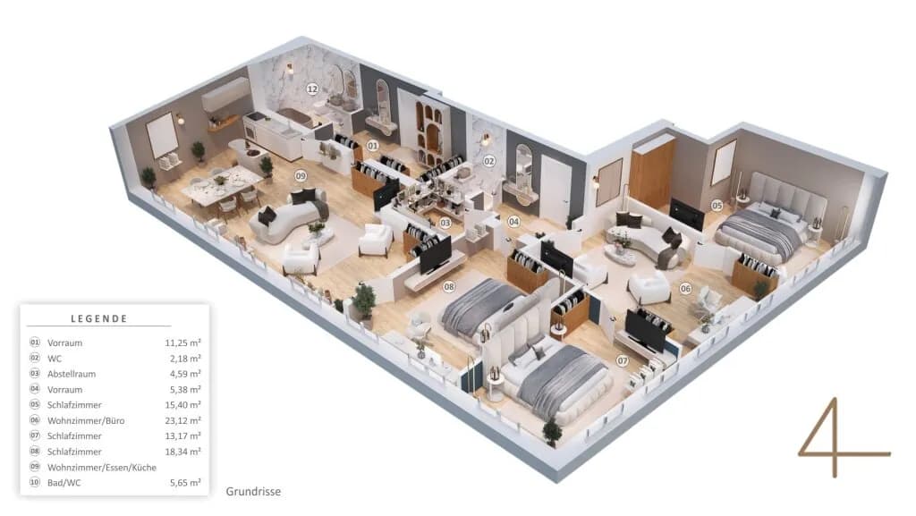 5-Zimmer-Wohnung kaufen in Wien – 146,95 m², € 779.000 – Bild 7 von 48