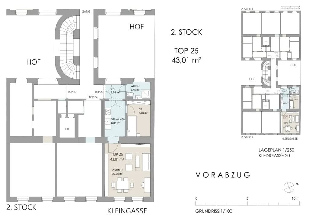 2-Zimmer-Wohnung kaufen in Wien – 43,01 m², € 279.000 – Bild 9 von 9